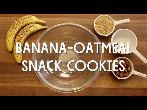 Fitness & Weight Loss Recipes | Banana Oatmeal Snack Cookies