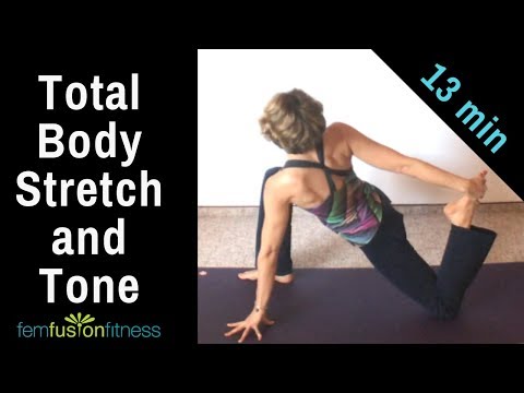FAST Full Body Stretch, Strengthen, & Tone ? 13-Minute Yoga Workout