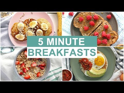 EASY 5 Minute Breakfast Recipes | Healthy Breakfast Ideas