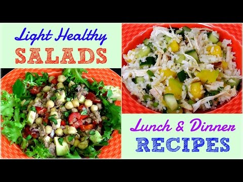 Light Healthy Salads for Lunch & Dinner (Weight Loss Recipes)