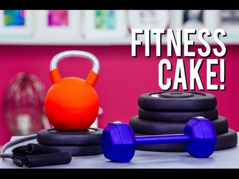 How To Make FITNESS EQUIPMENT Out Of CAKE! Vanilla Cake, Buttercream and Fondant!