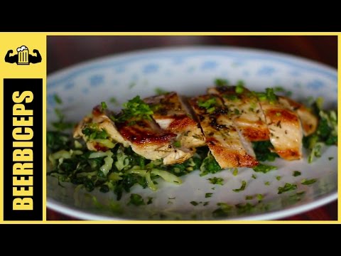 Easy Lemon Chicken & Keto Greens | BeerBiceps Ketogenic Diet Recipes