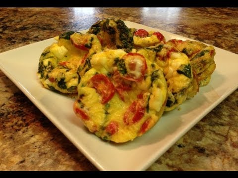 Mediterranean Breakfast Egg Muffin – HASfit Healthy Breakfast Recipes – Egg Recipe – Eggs Recipes