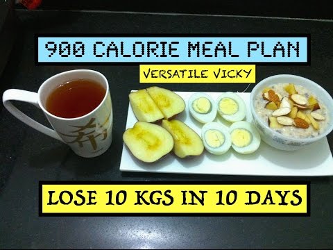 HOW TO LOSE WEIGHT FAST 10Kg in 10 Days | 900 Calorie Egg Diet By Versatile Vicky