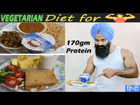 Full Day of Eating ||Vegetarian Bodybuilding Diet|| Gym Diet for Muscle building