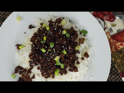 Korean Ground Beef And Rice Recipe| Quick and Easy
