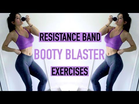 BEST Resistance Band Exercises for the GLUTES | At Home Workout