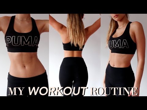 MY WORKOUT ROUTINE FOR ABS AND BUTT! 2018