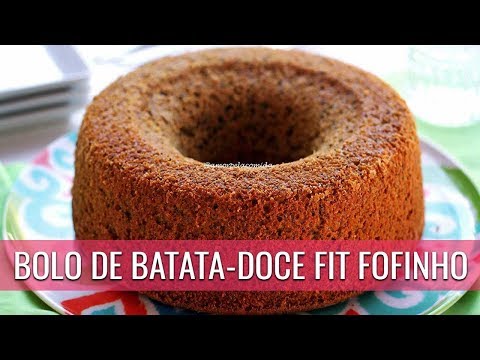 BOLO DE BATATA DOCE FIT DE LIQUIDIFICADOR FOFINHO