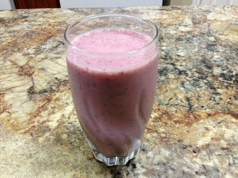 Strawberry Banana Smoothie – HASfit Healthy Smoothie Recipes – Protein Shake Recipes – Fruit