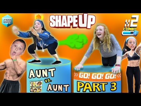 FGTEEV Aunts Work Out! SHAPE UP Pt. 3:  Fitness Challenge Competition Family Fun!