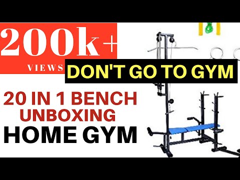 Unboxing of 20 in 1 bench Home Gym Equipment | Fitness Hour | Unboxing