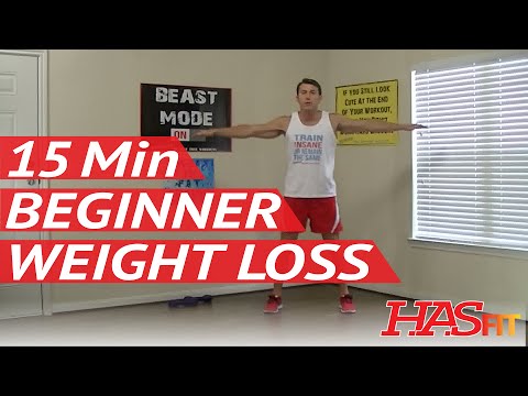 15 Min Beginner Workout for Weight Loss – HASfit Easy Exercises to Lose Belly Fat – Easy Workouts