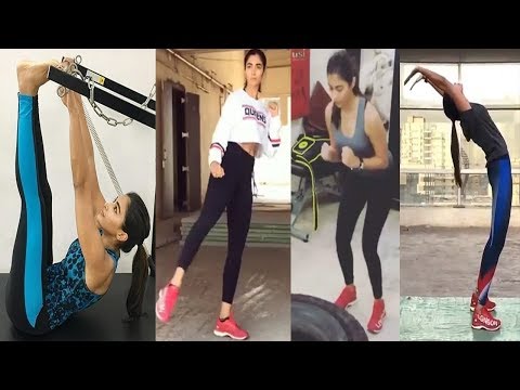 Heroine Pooja Hegde Gym Workout Morning Fitness Exclusive Video Yoga ABS | Cinema Politics