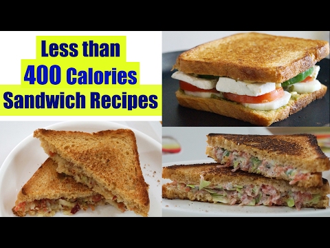 4 Healthy Sandwich Recipes | Weight Loss Recipes | Healthy Breakfast Ideas in Hindi