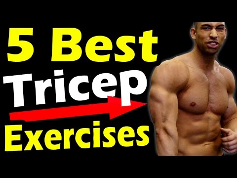 Best Tricep Workout with Dumbbells ➟ Top 5 at Home Triceps Dumbbell Exercises for Big Mass Women Men