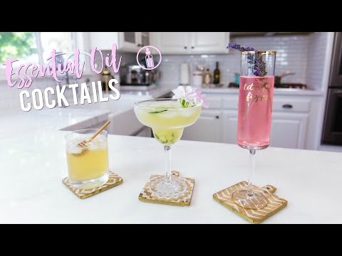Healthy Essential Oil Cocktail Recipes | Rosé , Tequilla, Gin