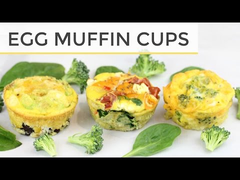 3 Healthy Egg Muffin Cup – Meal Prep Recipes | Easy Healthy Breakfast Ideas