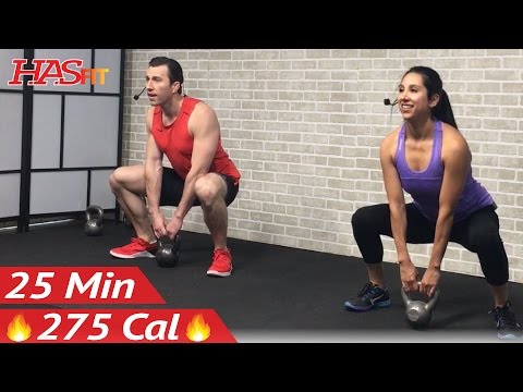 25 Min Beginner Kettlebell Workout for Fat Loss – Kettlebell Workouts for Beginners Men & Women