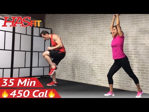 35 Min Standing Abs & Low Impact Cardio Workout for Beginners – Home Ab & Beginner Workout Routine