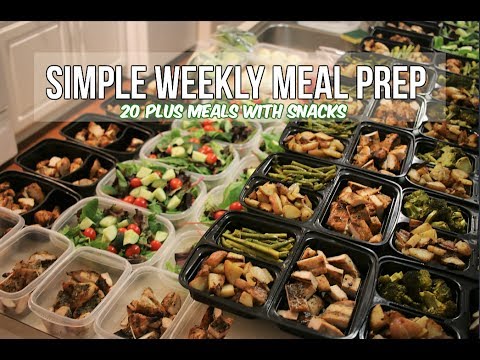 Simple Weekly Meal Prep – 20 Plus Healthy Meals With Snacks