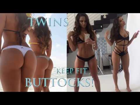 TWINS SISTERS: Fitness Models: Exercises to Lift and Tone Your Butt and Thighs