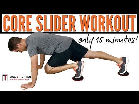 15-Minute Core Workout with Sliders – The best slider exercises for a 6-pack stomach