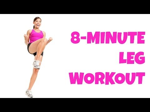 8 Minute Legs — At Home Lower Body Workout No Equipment Thigh Exercises All Levels