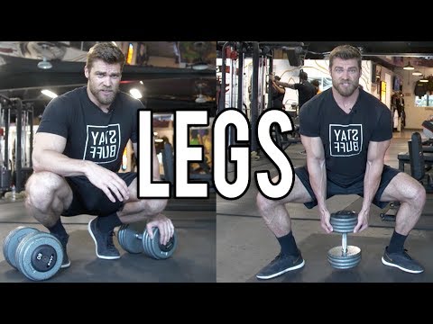 LEGS DUMBBELL ONLY WORKOUT (at home or gym) | Dumbbell Workout Plan P4D1