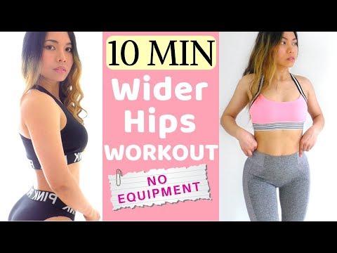 10 MIN Curvier, Wider Hips Workout At Home No Equipment | Scientific Approach | Hip Dips Fix