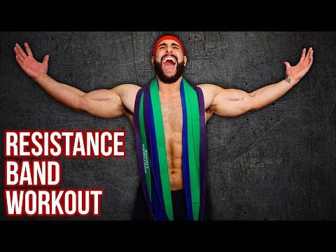18-Minute Full Body RESISTANCE BAND Workout At Home (Build Muscle/ Burn Fat!!)