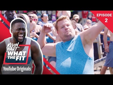 Muscle Beach With James Corden | Kevin Hart: What The Fit Episode 2 | Laugh Out Loud Network