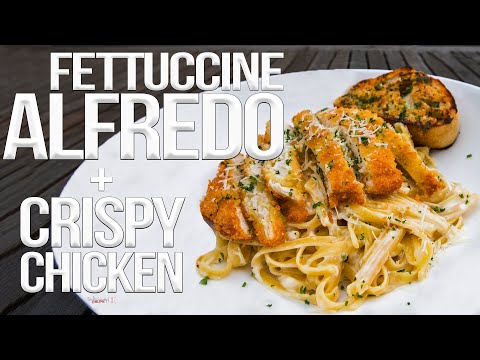 The Best Fettuccine Alfredo with Chicken | SAM THE COOKING GUY 4K