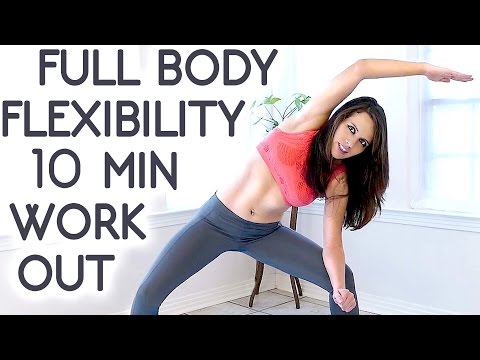 10 Minute Beginners Workout, Full Body Flexibility Stretches, At Home Stretching Routine Exercises