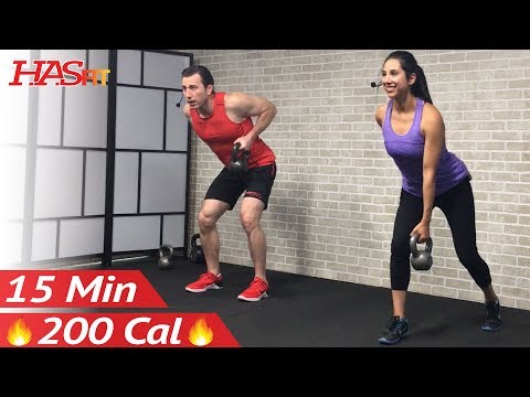15 Min Beginner Kettlebell Workout for Fat Loss – Kettlebell Workouts for Beginners Men & Women