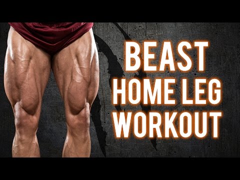 Brutal Home Leg Workout | Build BEASTLY Legs With This Workout -PT.1 (NO EQUIPMENT -BodyWeight ONLY)