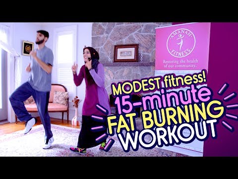 15-minute Family Fat Burn! | Modest Muslim Weight Loss Workout