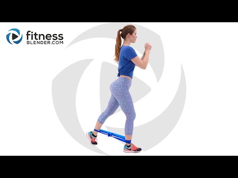 Glute Activation Workout with Bands – Knee Friendly Butt and Thigh Workout