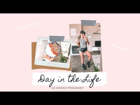 A DAY IN THE LIFE! 20 Weeks Pregnant || Recipes, My Workout, and BTS of Work!