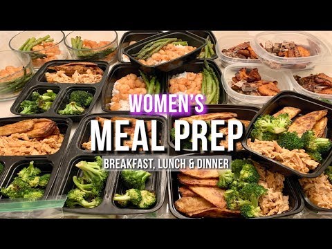 Women’ s Meal Prep – Step by Step Instructions with Groceries and Meal Breakdown