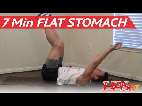7 Minute Flat Stomach Workout – HASfit Get A Flat Stomach Exercises – Flatter Stomach Work Out