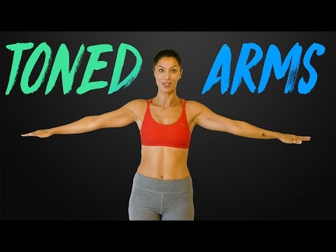 Strong, Sexy Arms with Sanela | Beginners Workout & Shoulder Stretches, At Home Fitness Exercises