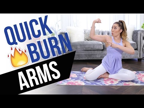Quick Burn Arms! Incredible Arm Toning Workout – no equipment, no pushups!