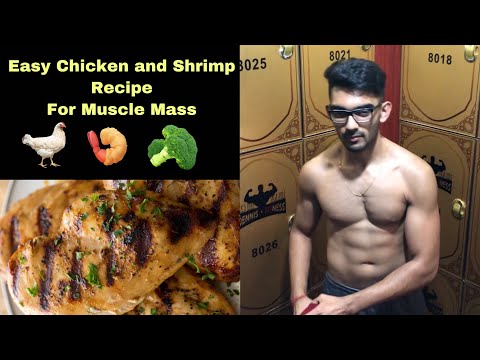 Easy Chicken Bodybuilding Recipe | Sautéed Shrimp with Broccoli & Pan Seared Chicken Breast ?