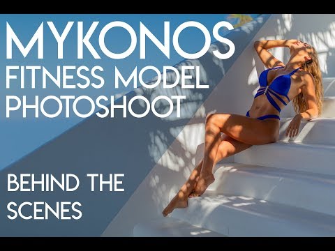 Fitness Model Photoshoot BTS | Mykonos Greece | Natural Light