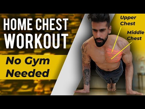 HOME CHEST WORKOUT (No Gym Needed) | Best Chest Exercises at Home | Abhinav Mahajan