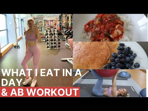 WHAT I EAT IN A DAY (how I got abs) | Quick Healthy Meals with macros includes an ab workout