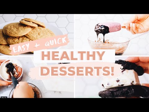 Healthy + EASY Dessert Recipes! DIY Ice Cream Treats + Cookies