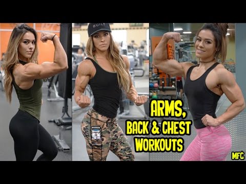 CASSANDRA MARTIN – Fitness Model: Arms, Back and Chest Workouts for Women @ USA