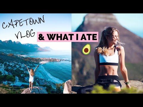 CAPE TOWN VLOG //  WHAT I ATE IN A DAY + WORKOUTS  // HEALTHY VEGAN  BREAKFAST, LUNCH & DINNER